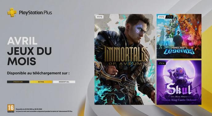 PlayStation Plus : les jeux offerts en avril sont connus